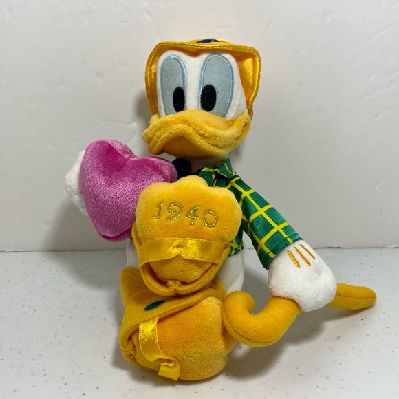 Retro Donald Duck Through The Years Bean Bag Plush Disney 2003 Set Of 5 mint - Picture 14 of 17